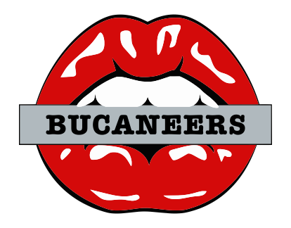 Tampa Bay Buccaneers Lips Logo vinyl decal